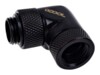 Alphacool Eiszapfen Connector Series Flydende kølesystem vinklet fitting-adapter 1-pack Sort
