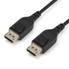 StarTech.com 3ft/1m VESA Certified DisplayPort 1.4 Cable, 8K 60Hz HBR3 HDR, Super UHD DisplayPort to DisplayPort Monitor Cord, Ultra HD 4K 120Hz DP 1.4 Slim Video Cable M/M DP Connectors - DP 1.4 Latching Cable DisplayPort kabel 1m Sort