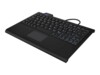 KeySonic KSK-3210ELU Tastatur Membran Varm hvid Kablet Tysk