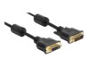 Delock DVI-kabel 1m Sort