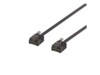 DELTACO CAT 6a Ikke afskærmet parsnoet (UTP) 15cm Patchkabel Sort