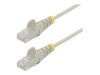 StarTech.com 3m Slim LSZH CAT6 Ethernet Cable, 10 Gigabit Snagless RJ45 100W PoE Patch Cord, CAT 6 10GbE UTP Network Cable w/Strain Relief, Grey, Fluke Tested/ETL, Low Smoke Zero Halogen - Category 6 - 28AWG (N6PAT300CMGRS) CAT 6 3m Patchkabel Grey