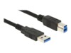 Delock USB-kabel 3m Sort