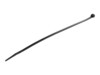 StarTech.com 10'(25cm) Cable Ties, 1/8'(4mm) wide, 2-5/8'(68mm) Bundle Diameter, 50lb(22kg) Tensile Strength, Nylon Self Locking Zip Ties w/Curved Tip, 94V-2/UL Listed, 1000 Pack, Black - Nylon 66 Plastic - TAA (CBMZT10BK) 25.4cm Sort