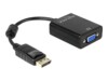Delock Adapter Displayport male > VGA 15 pin female VGA-adapter 12.5cm