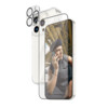 PanzerGlass Skærm/objektiv/rygbeskyttersæt Sort Transparent Apple iPhone 15 Pro