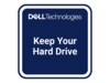 Dell 3 År Keep Your Hard Drive Support opgradering 3år