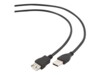 Gembird CCP-USB2-AMAF-15C USB forlængerkabel 4.5m Sort