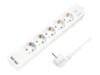 LogiLink Stikdåse 5-stik 16A Hvid 1.5m