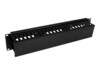 StarTech.com Horizontal 2U Server Rack Cable Management Finger Duct w/ Cover - 19' Network Rack Wire Duct Raceway Panel - Slotted Wire Duct (CMDUCT2U) Rack-kabel styrepanel Sort