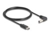 DeLOCK 24 pin USB-C (male) - Strøm DC jackstik 5,5 mm (ID: 2,1 mm) (male) Sort 1.5m Strømkabel