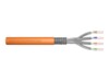 DIGITUS Professional CAT 7 S/FTP 1000m Bulkkabel Orange RAL 2000