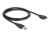 Delock USB-kabel 1m Sort