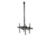 StarTech.com Dual TV Ceiling Mount, Back-to-Back Heavy Duty Hanging Dual Screen Mount Adjustable Telescopic 3.5' to 5' Pole, Tilt/Swivel/Rotate, VESA Bracket for 32”-75' Displays - Ceiling TV Bracket (FPCEILBTB) Beslag Fladt panel 32'-75'