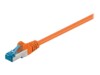 goobay CAT 6a SFTP, PiMF 50cm Patchkabel Orange