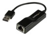 StarTech.com Netværksadapter USB 2.0 100Mbps Kabling