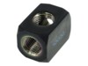 Alphacool HF 3-way connection terminal G1/4 inner thread Flydende kølesystemterminal 1-pack Sort