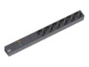 Bachmann IT PDU Basic Stikdåse 6-stik 16A Sort 2m