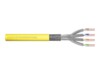 DIGITUS CAT 7a S/FTP 500m Installationskabel Gul RAL 1028