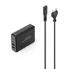 Hama stacja ladujaca GaN 65W PD/QC 2x USB-C, 2x USB-A czarna