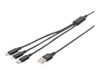 DIGITUS Lightning-kabel 1m Sort