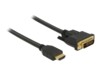 Delock Videoadapterkabel 10m Sort