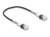 DeLOCK CAT 6a Ikke afskærmet parsnoet (UTP) 30cm Patchkabel Sort