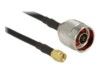DeLOCK RF-kabel 7.5m Sort Sort