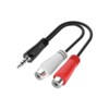Hama 00200350 Audiokabel Sort 0,15 m