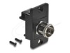 Delock Panel Mount IEC female to F female black