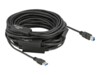 Delock USB-kabel 20m Sort