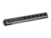 Bachmann Tradesman's strip Stikdåse 6-stik 16A Sort 2m