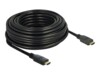Delock HDMI-kabel med Ethernet 15m Sort
