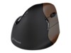 Evoluent VerticalMouse 4 Small Optisk Trådløs Sort Brun