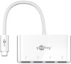 goobay USB-C Multiport Adapter Hvid