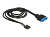 Delock USB internt kabel 60cm Sort