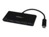 StarTech.com 4 Port USB C Hub with 4 USB Type-A Ports (USB 3.0 SuperSpeed 5Gbps), 60W Power Delivery Passthrough Charging, USB 3.1 Gen 1/USB 3.2 Gen 1 Laptop Hub Adapter, MacBook, Dell - Windows/macOS/Linux (HB30C4AFPD) Sort