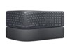 Logitech ERGO K860 Split for Business Tastatur Trådløs USA internationalt