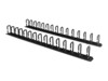 StarTech.com Vertical 0U Server Rack Cable Management w/ D-Ring Hooks - 40U Network Rack Cord Manager Panels - 2x 3ft Wire Organizers (CMVER40UD) 1.83m Sort