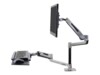 Ergotron WorkFit-LX Sit-Stand Desk Mount System Monteringssæt LCD-display/tastatur/mus Op til 42'
