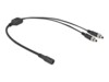 Delock Strøm-splitter 50cm Sort