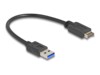 DeLOCK USB-kabel 30cm Sort