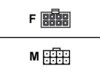 Supermicro Effekt 8 pins +12V (female) - Effekt 8 pins +12V (male) Forlængerkabel til strøm