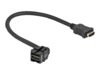 DeLOCK Keystone Module HDMI female 250° > HDMI female cable HDMI-kabel 30cm