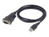 Cablexpert UAS-DB9M-02 USB / serielkabel 1.5m Sort