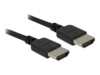 Delock Premium HDMI-kabel med Ethernet 1m Sort