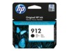 HP 912 Black Original Sort 250 sider Blæk