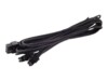 SilverStone Strøm 8 pin EPS12 V med aftagelig 4 pin ATX12V sektion (female) - Sort 55cm Strømkabel