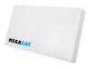 Megasat Profi-Line D2 Antenne Flad Parabolsk Hvid 10.7 - 12.75 GHz 950 - 1950 MHz 1100 - 2150 MHz