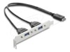 Delock USB 2.0 USB-kabel Sort